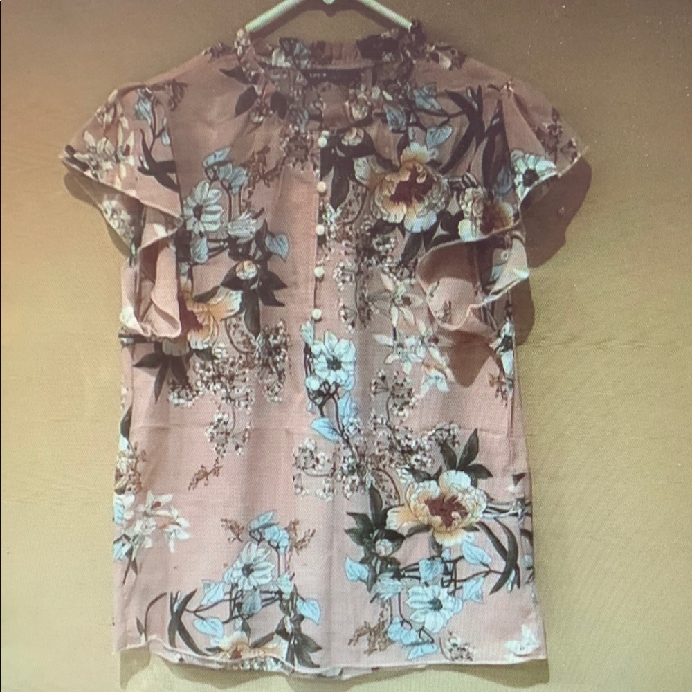 Floral Pink Women's Top
